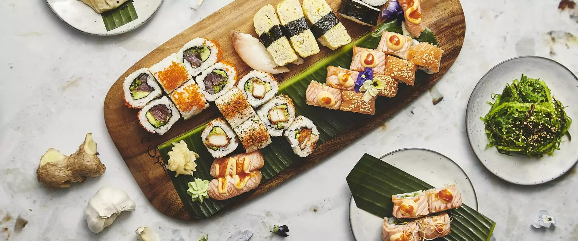 Sushi og tangsalat - Sushi til selskaber